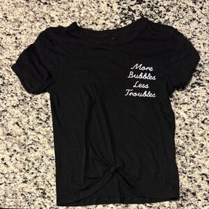 Express Black Tee with Graphic Detail